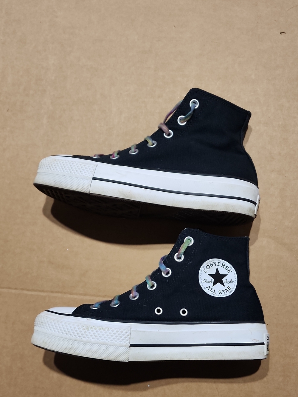 Converse Chuck Taylor All Star Platform Black Canvas Women’s Size 7